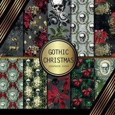 Scrapbook Paper Gothic Christmas Double Sided Craft Paper For Card Making, Or...