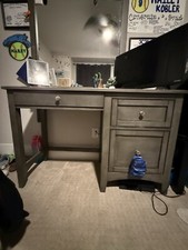 Grey 3 Drawer IKEA Desk