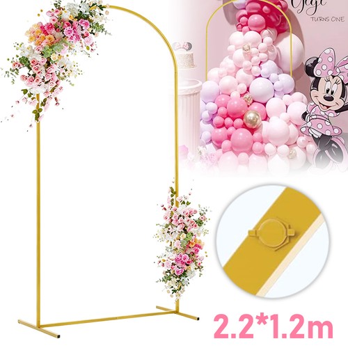 Gold metal wedding arch - metal,