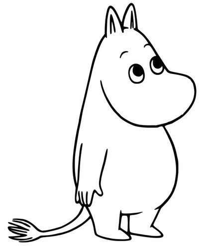 Moomin vinyl decal - moomin,