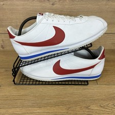 Nike Cortez Shoes Men’s Size UK 12 Forest Gump Classic Gym Trainer White Leather