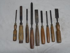 Vintage Woodwork Chisels x9