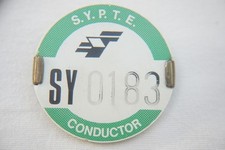 SYPTE South Yorkshire PSV Bus Conductor Badge Public Service Vehicle SY 0183