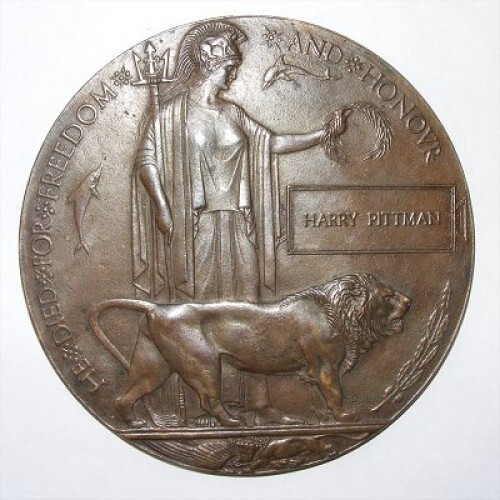 Ww1 death penny - plaque, harry