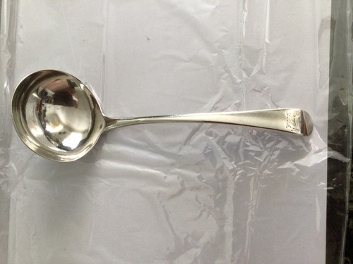 Antique sterling silver ladle - antique,