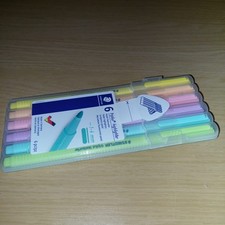 Staedtler Triplus Textsurfer Assorted Pastel Colours 6 Pack Highlighters 1-4 Mm