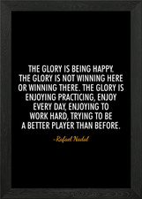 Rafael Nadal quotes Framed