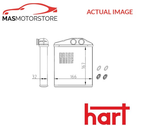 Heater radiator exchanger lhd - heater,
