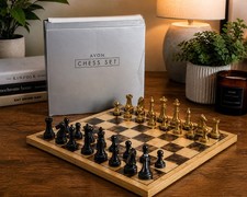 Avon Chess Set In Box Complete