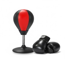 Desktop Punching Bag Stress Reliever Kids Boxing Gloves Set Fun Office Toy Gift