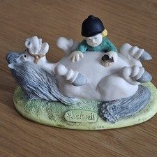 Thelwell Ponies - 'Brush Vigorously'  1985  Vintage Ornament 