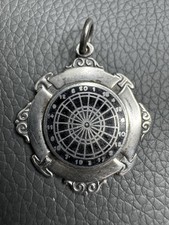 Vintage Silver Darts Medal Fob