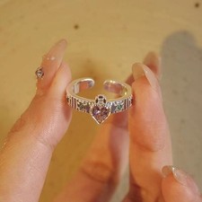 Trendy Pink Diamond Heart