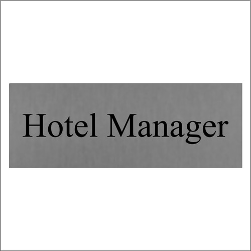 Hotel manager wall door - manager, sign