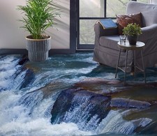 3D River Stones FZ6242 Floor