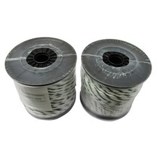 Electric Fence Rope Poly Fencing 6MM x 200M X2 (White & Green Polywire Horse)