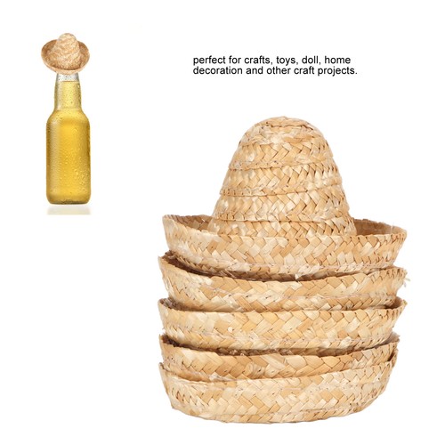 Mini straw hats - mini,