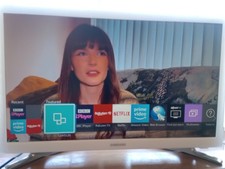 Samsung white 22 inch HD smart TV -  apps include iplayer and netflix