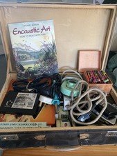 Encaustic Art Set Iron, Stylus, Color Wax Blocks, Brushes