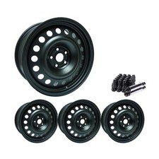 Set of 4 18" Black Steel Wheel