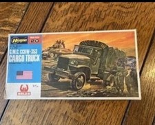 Vintage Hasegawa 1 72 G.M.C CCKW-353 Cargo Truck WW2 US Model Kit Sealed Bag
