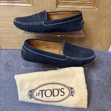 TOD'S ladies Navy blue suede