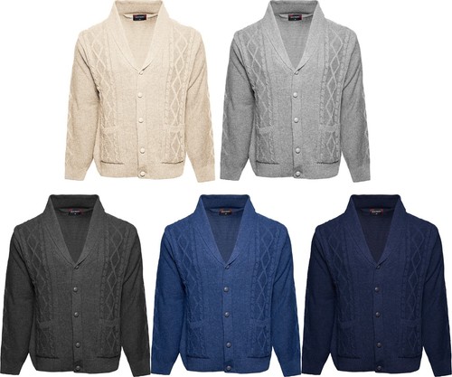 Men knitted cardigan - knitted,