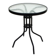 TEMPERED GLASS TOP PATIO TABLE