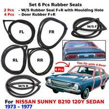 Windshield F+R Door Rubber Set