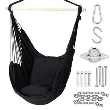 Ohuhu Hanging Chair Swing Chair with Hanging Kit, Extra Comfortable XL Portable 