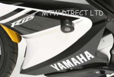 Yamaha YZF-R125 2008-2014 R&G RACING PAIR BLACK AERO FRAME SLIDERS