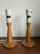 Pair Of Wooden Pine Turned