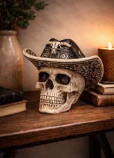 Wild west skull figurine - skull,