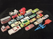 Bundle of Vintage Matchbox, Lesney, Husky Toy Cars - 22+ Vehicles and Extras