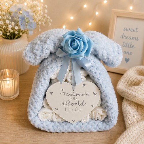 Baby boy nappy cake - cake, waffle