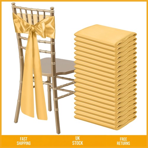 Elegant gold satin - gold, chair