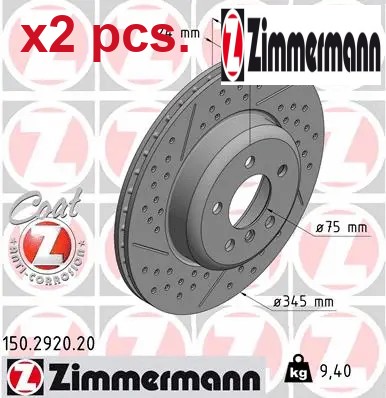 Pcs rear brake disc - pcs, set