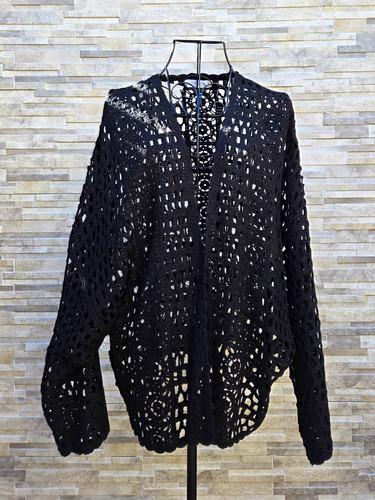 Matalan black crochet - matalan,