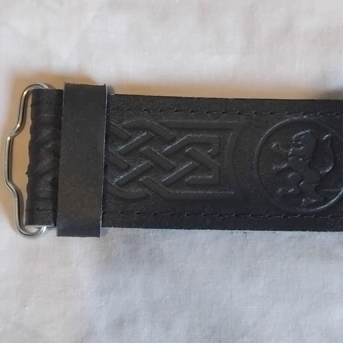 Mens black leather - leather, belt