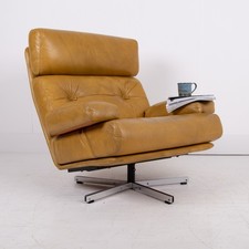 Mid century swivel leather - mid,