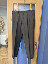 M&S Sartorial Timothy Everest 100% Wool Black White  Trousers  34/ 29