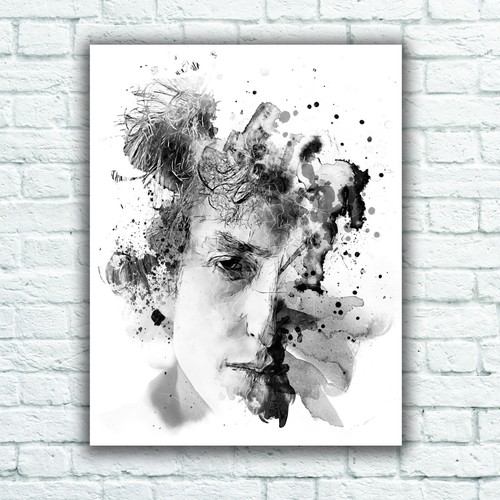 Bob dylan abstract poster - bob,