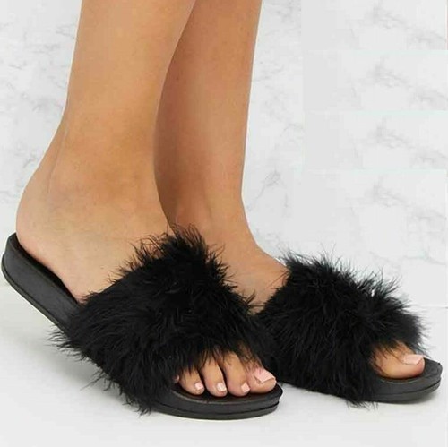 Ladies feather faux - feather, fur