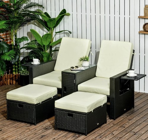 Pieces rattan garden - pe,