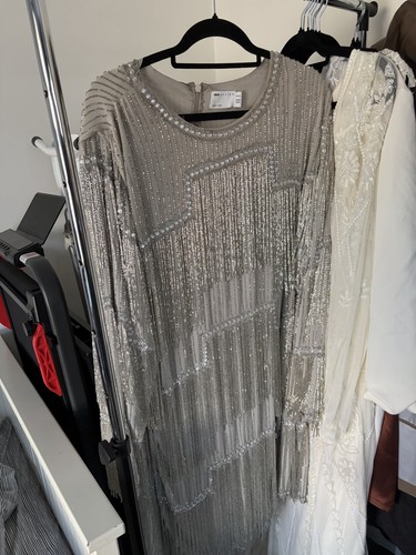 Asos design grey beaded - design,
