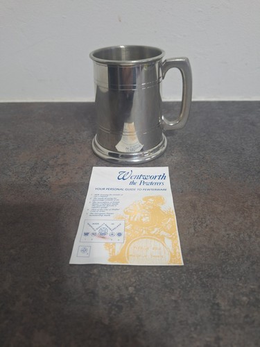 Wentworth pewter tankard - a.r.,