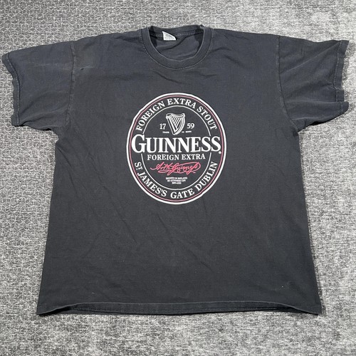 Guinness shirt mens - xl, black