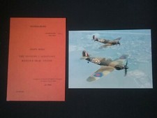 SPITFIRE PILOTS BOOKLET,  EXTRACTS FROM THE OFFICIAL PILOTS NOTES & ADVICE+PHOTO