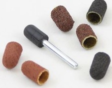 2x Chiropody podiatry MANDREL for sanding abrasive caps bur burr beauty 5,7,10mm