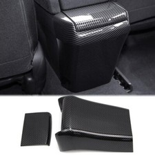 Center Armrest Box Anti Kick Cover for Honda Civic 2016-2019 Carbon Fiber Style